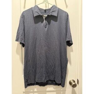 Public Rec Performance Polo Shirt Men XL Gray Pima Cotton Tencel Stretch SS